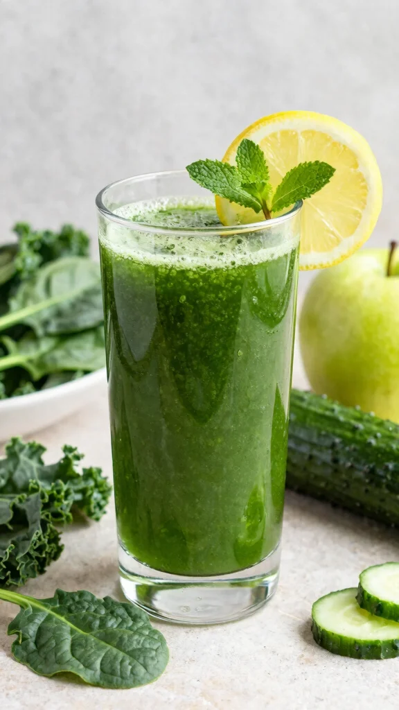 12 Heart-Healthy Juice Recipes to Lower Blood Pressure - 2. Green Goddess Juice 1