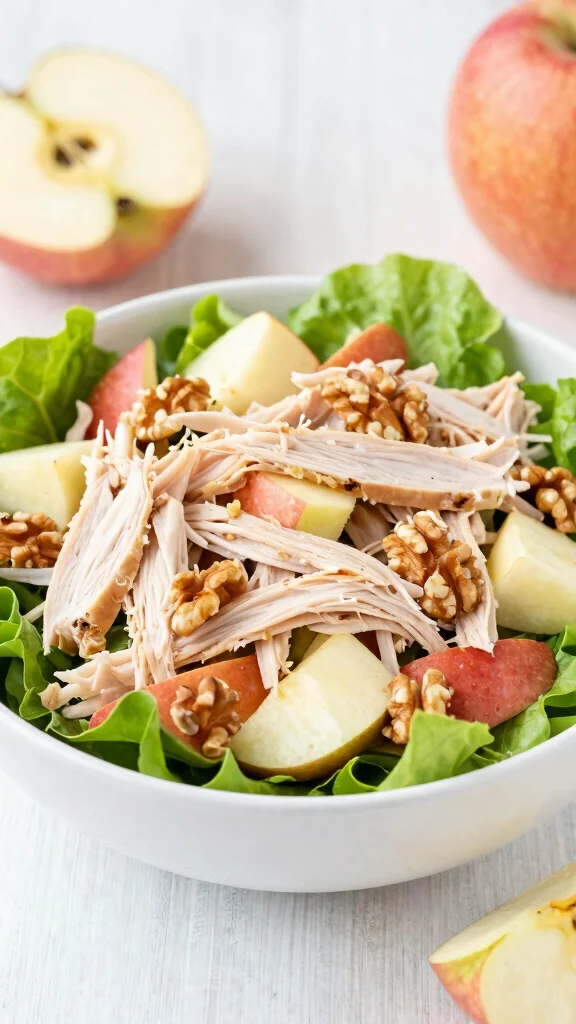 12 High Protein Salads That Keep You Full Longer - 10. Turkey and Apple Salad 1