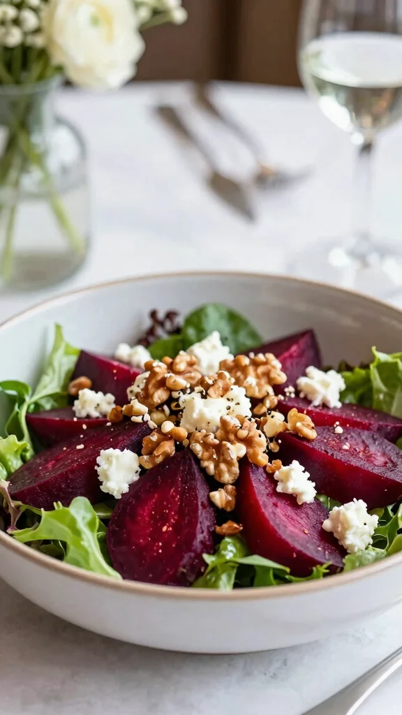 12 High Protein Salads That Keep You Full Longer - 12. Roasted Beet and Goat Cheese Salad 1