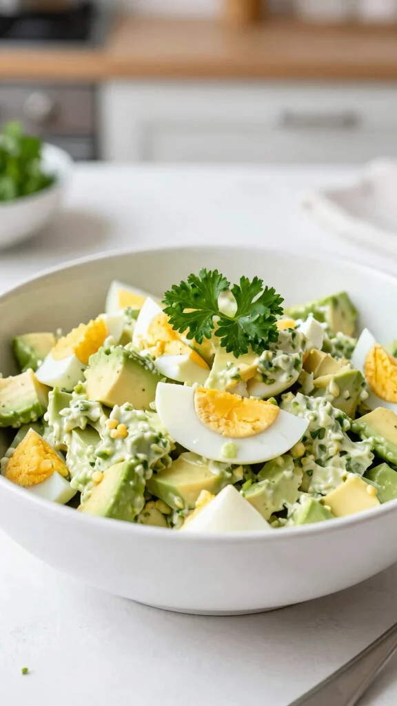 12 High Protein Salads That Keep You Full Longer - 7. Egg and Avocado Salad 1