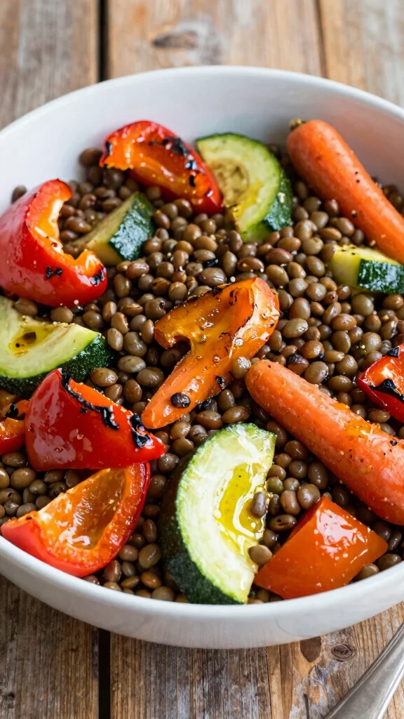 12 Homemade Salads Better Than Store-Bought - 11. Lentil Salad with Roasted Vegetables 1