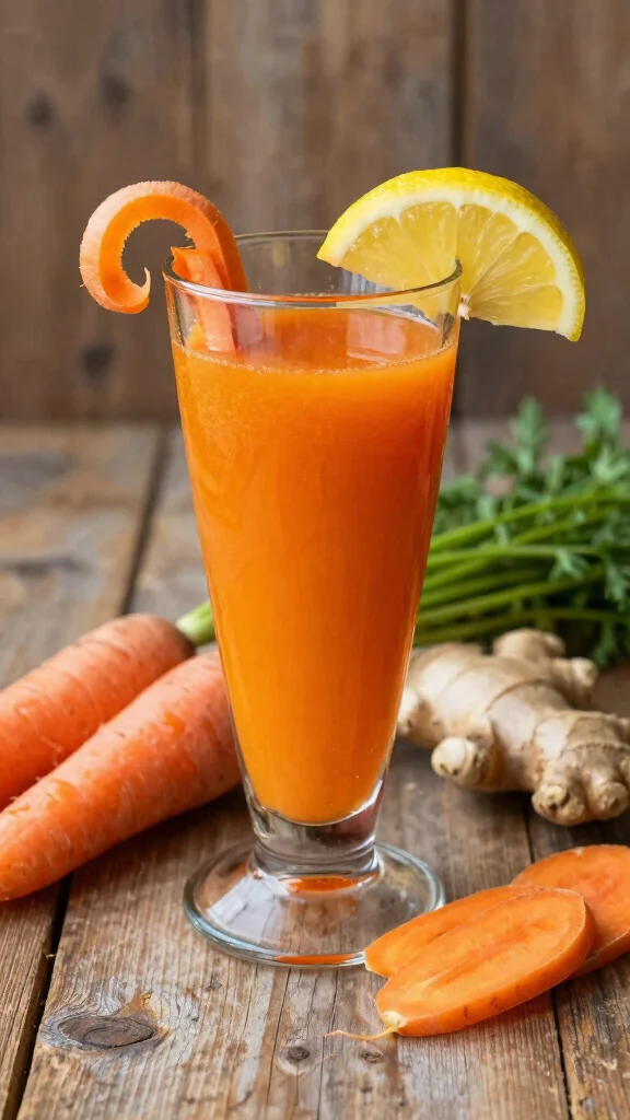 12 Juice Detox Recipes with Fresh Produce and Bold Flavor - 2. Spicy Carrot Ginger Juice 1