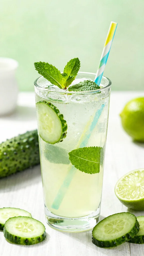 12 Juice Detox Recipes with Fresh Produce and Bold Flavor - 4. Refreshing Cucumber Mint Juice 1