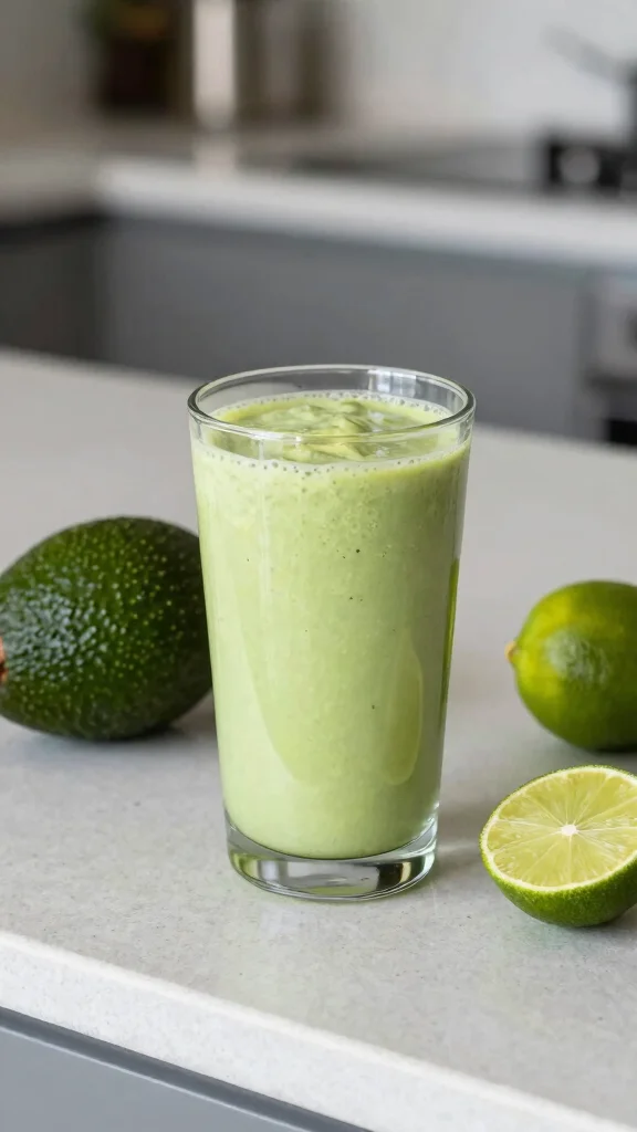 12 Juice Recipes for Beginners Using Simple Ingredients - 10. Creamy Avocado and Lime Juice 1