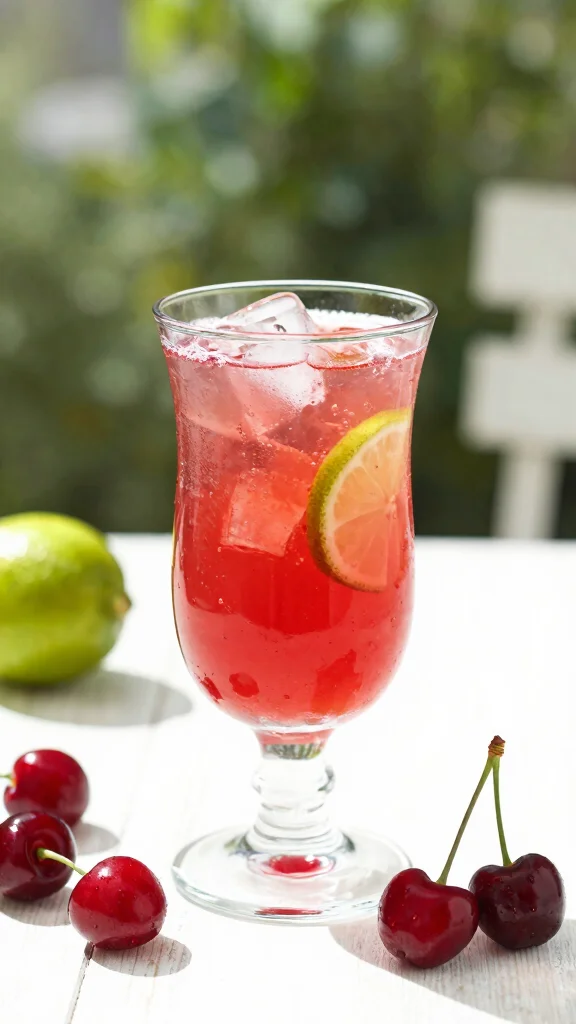 12 Juice Recipes for Beginners Using Simple Ingredients - 12. Cherry and Lime Cooler Juice 1
