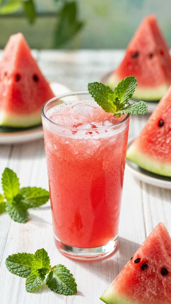 12 Juice Recipes for Beginners Using Simple Ingredients - 5. Refreshing Watermelon Mint Juice 1