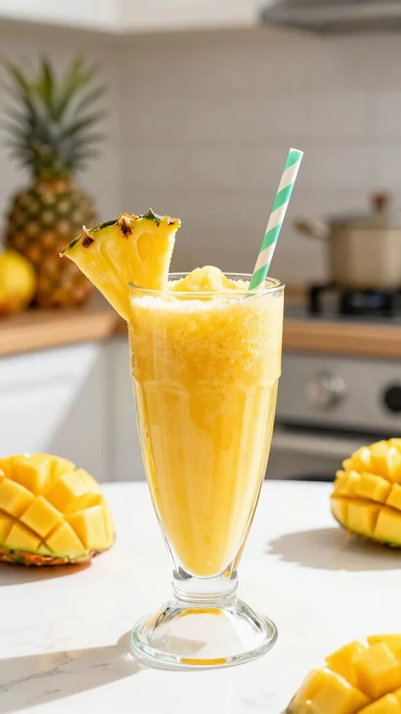 12 Mango Juice Recipes for a Sweet Tropical Drink at Home - 2. Mango Pineapple Smoothie 1