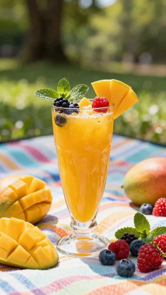 12 Mango Juice Recipes for a Sweet Tropical Drink at Home - 7. Tropical Mango Berry Juice 1