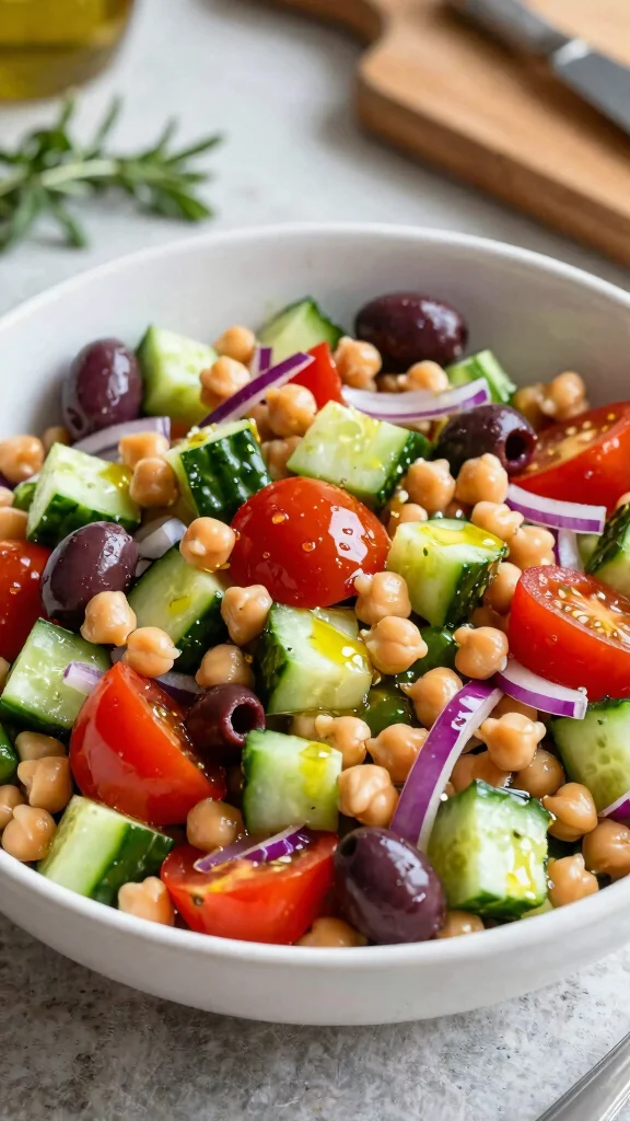 12 Mediterranean Salads Packed with Fresh Flavor - 2. Greek Chickpea Salad 1