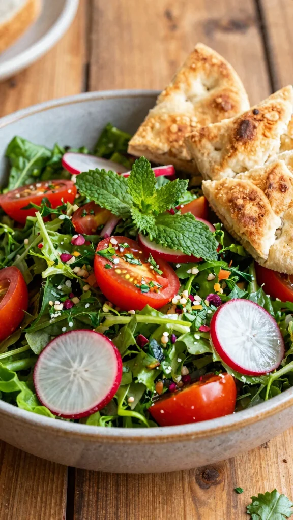 12 Mediterranean Salads Packed with Fresh Flavor - 5. Fattoush Salad 1