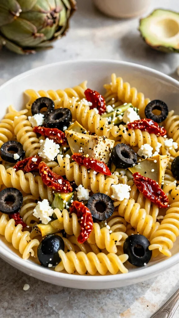 12 Mediterranean Salads Packed with Fresh Flavor - 9. Mediterranean Pasta Salad 1