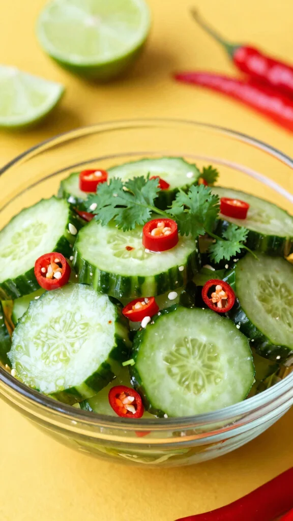 12 Party Salads Everyone Will Want Seconds Of - 8. Spicy Thai Cucumber Salad 1