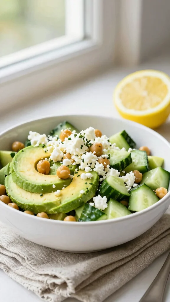 12 Protein-Packed Salads for Lunch and Dinner - 2. Chickpea Salad with Avocado and Feta 1