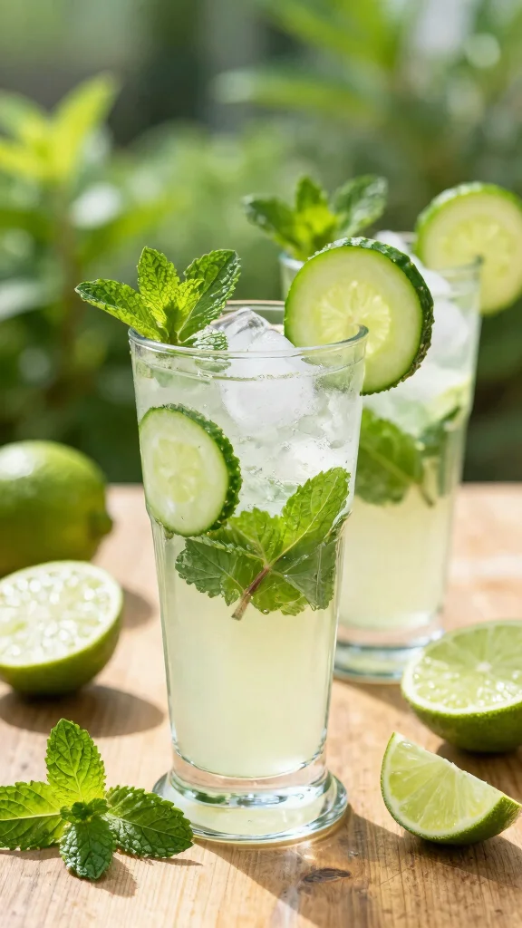 12 Refreshing Cucumber and Mint Juice Recipes for Summer - 10. Cucumber Mint Mojito Mocktail 1