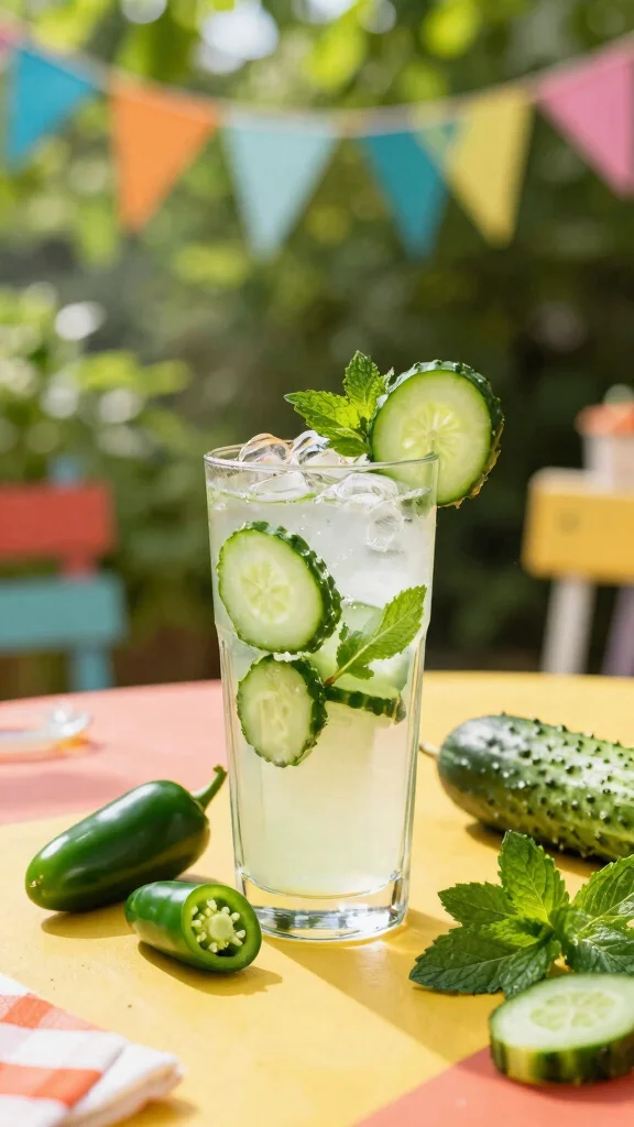 12 Refreshing Cucumber and Mint Juice Recipes for Summer - 4. Spicy Cucumber Mint Cooler 1