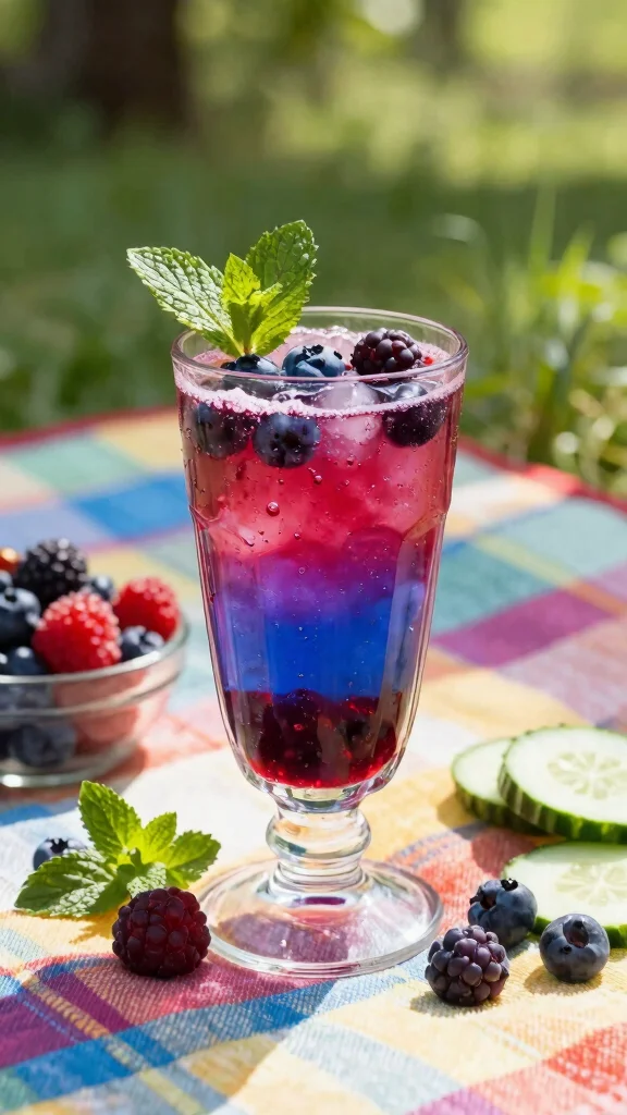 12 Refreshing Cucumber and Mint Juice Recipes for Summer - 9. Berry Cucumber Mint Juice 1