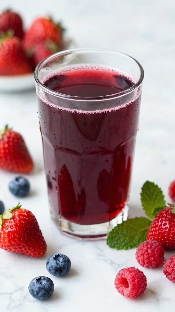12 Refreshing Juice Recipes for Glowing, Radiant Skin - 4. Berry Bliss Juice 1