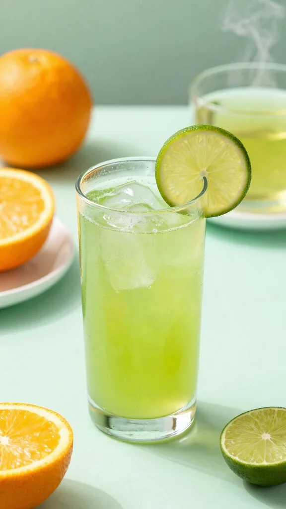 12 Refreshing Juice Recipes for Glowing, Radiant Skin - 8. Green Tea Citrus Juice 1