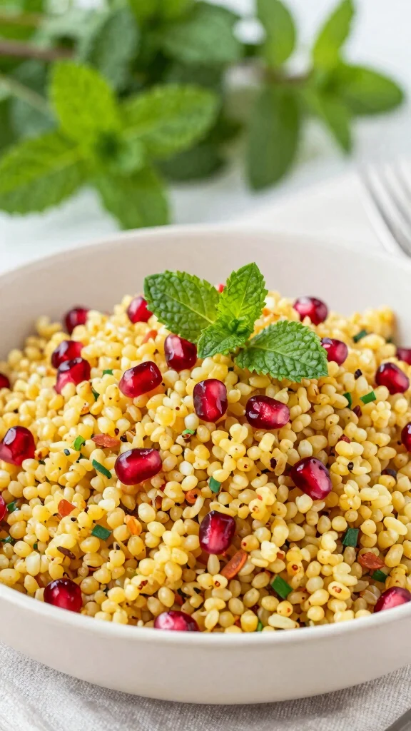 12 Salads Without Lettuce That Are Fresh and Flavorful - 11. Bulgur Salad with Pomegranate and Mint 1