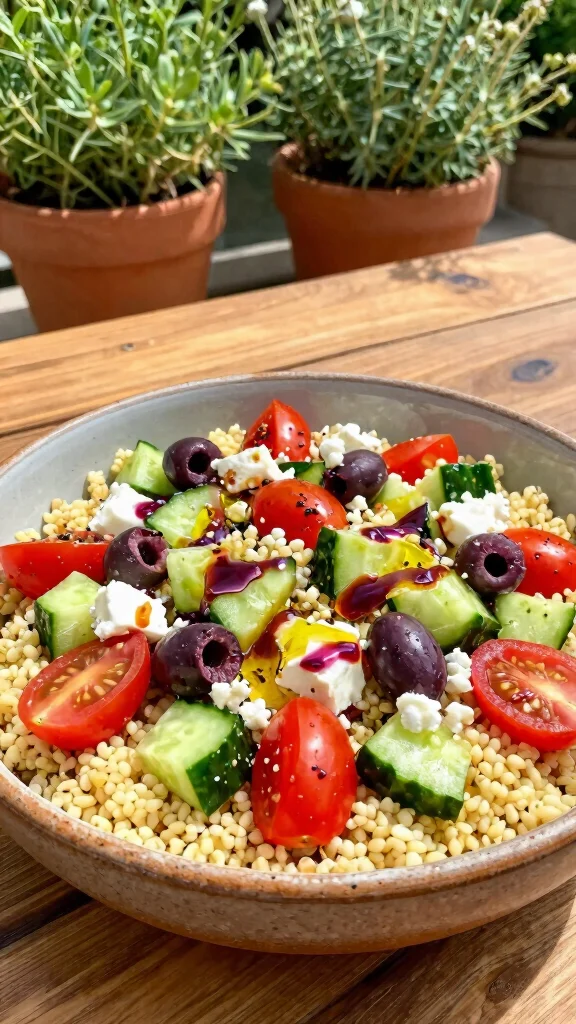 12 Salads Without Lettuce That Are Fresh and Flavorful - 2. Mediterranean Couscous Salad 1