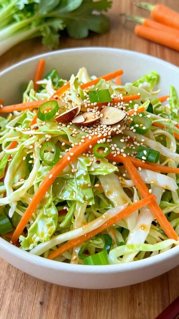 12 Salads and Dressings for Crisp Homemade Meals - 4. Asian Sesame Cabbage Salad 1