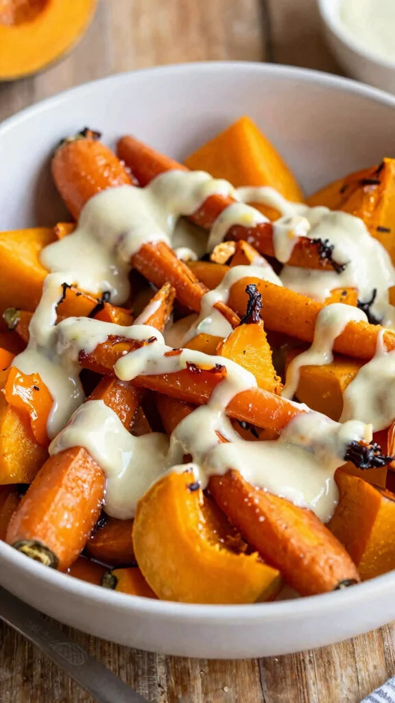 12 Salads and Dressings for Crisp Homemade Meals - 6. Roasted Vegetable Salad with Lemon-Tahini Dressing 1