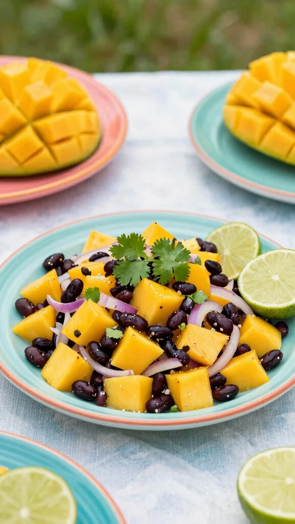 12 Salads for BBQ Parties and Summer Cookouts - 12. Tropical Mango and Black Bean Salad 1