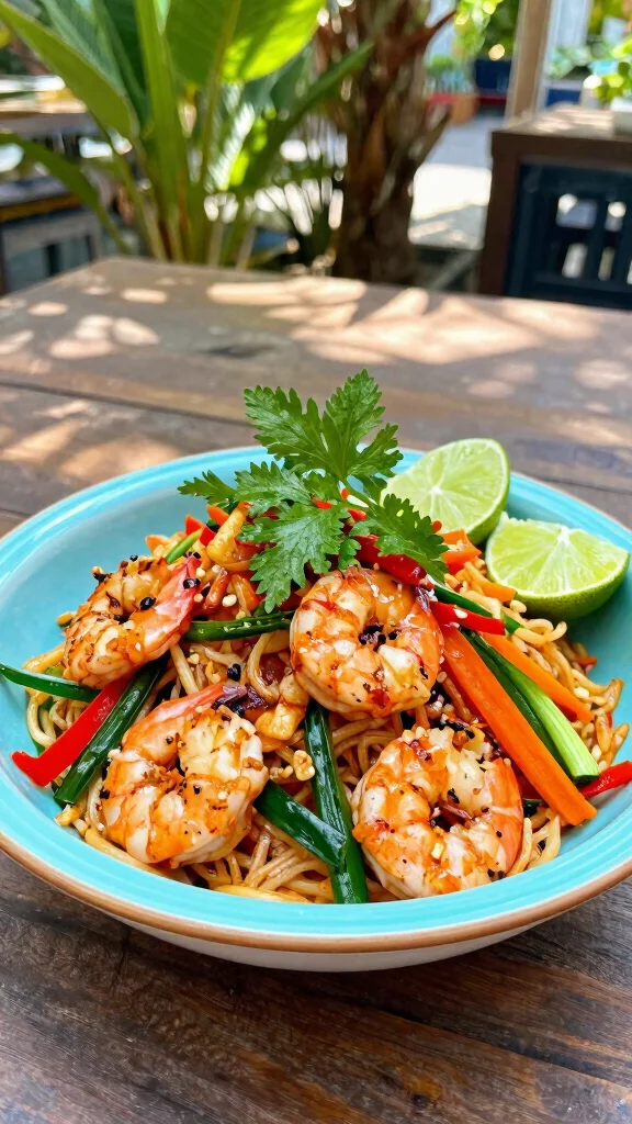12 Salads for BBQ Parties and Summer Cookouts - 9. Thai Noodle Salad with Grilled Shrimp 1