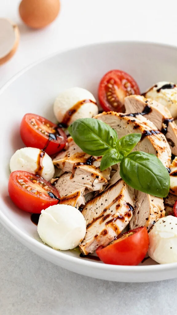 12 Salads with Chicken for Light Lunch and Dinner Ideas - 7. Caprese Chicken Salad 1
