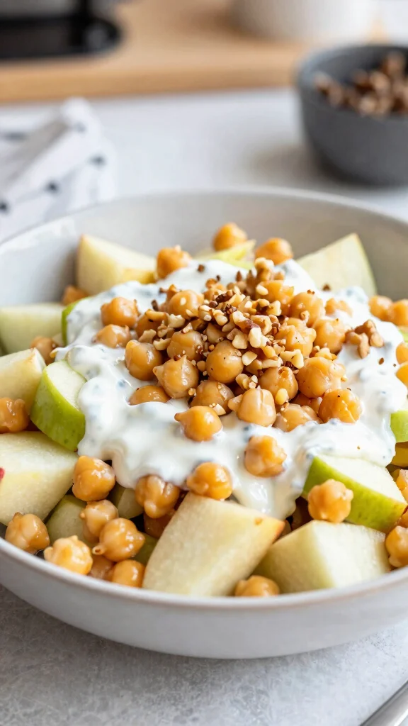 12 Salads with Chickpeas That Are Cheap and Filling - 10. Chickpea and Apple Salad 1