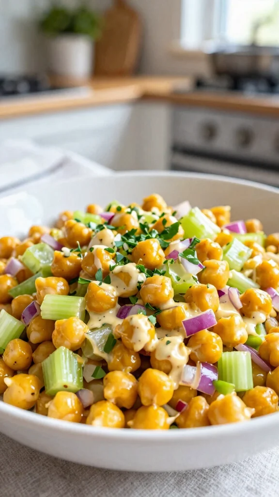12 Salads with Chickpeas That Are Cheap and Filling - 11. Curried Chickpea Salad 1