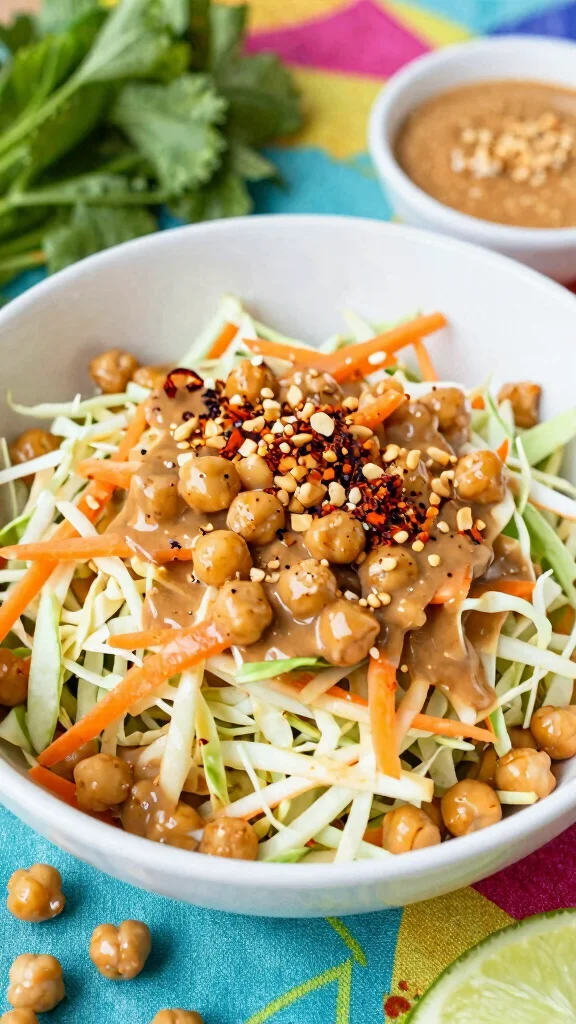 12 Salads with Chickpeas That Are Cheap and Filling - 6. Thai Chickpea Salad 1