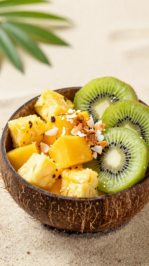 12 Vegan Salads That Are Anything but Boring - 12. Tropical Fruit Salad with Coconut Dressing 1