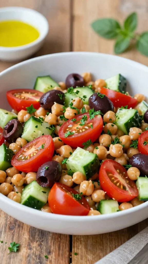 12 Vegan Salads That Are Anything but Boring - 2. Mediterranean Chickpea Salad 1