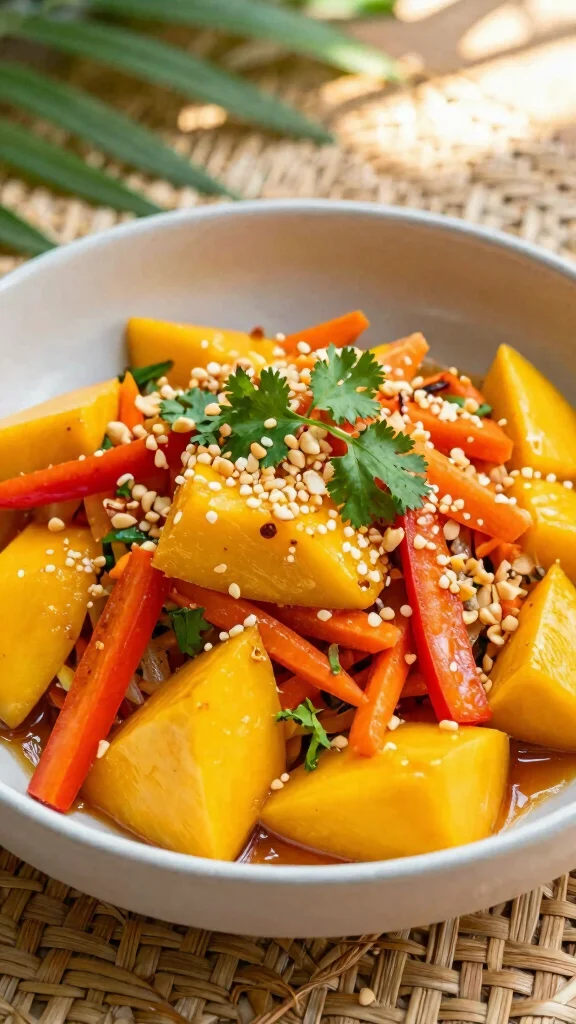 12 Vegan Salads That Are Anything but Boring - 3. Spicy Thai Mango Salad 1