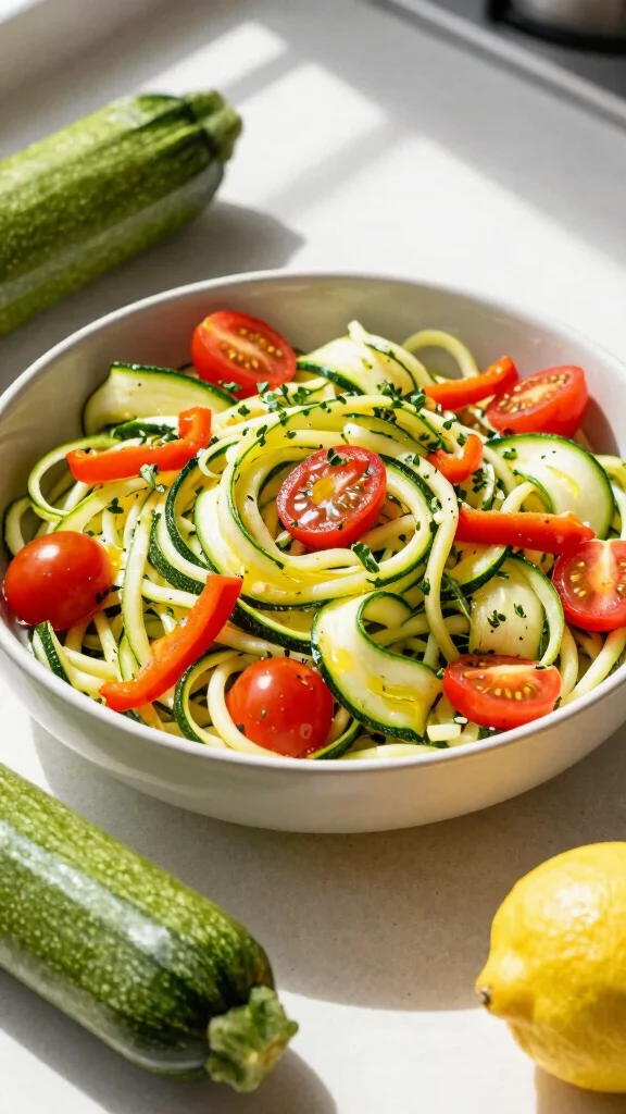 15 Easy Pasta Salads for Quick Family Meals - 10. Zucchini Noodle Salad 1