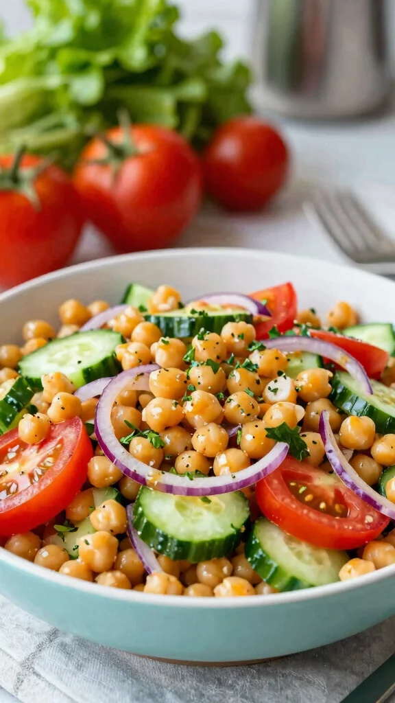 15 Easy Pasta Salads for Quick Family Meals - 14. Chickpea Pasta Salad 1