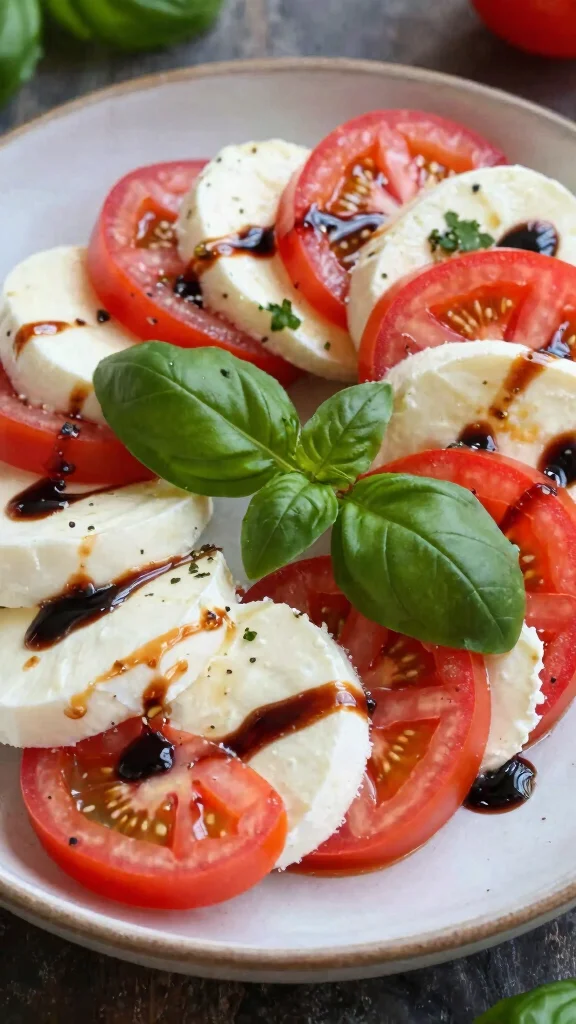 15 Easy Salads You Can Throw Together Fast - 10. Caprese Salad with Balsamic Glaze 1