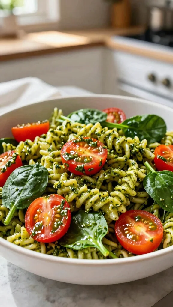 15 Easy Salads You Can Throw Together Fast - 13. Pesto Pasta Salad 1