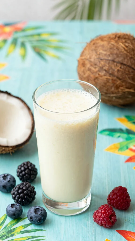 15 Health Juice Recipes for Everyday Wellness and Energy - 13. Creamy Coconut Berry Juice 1