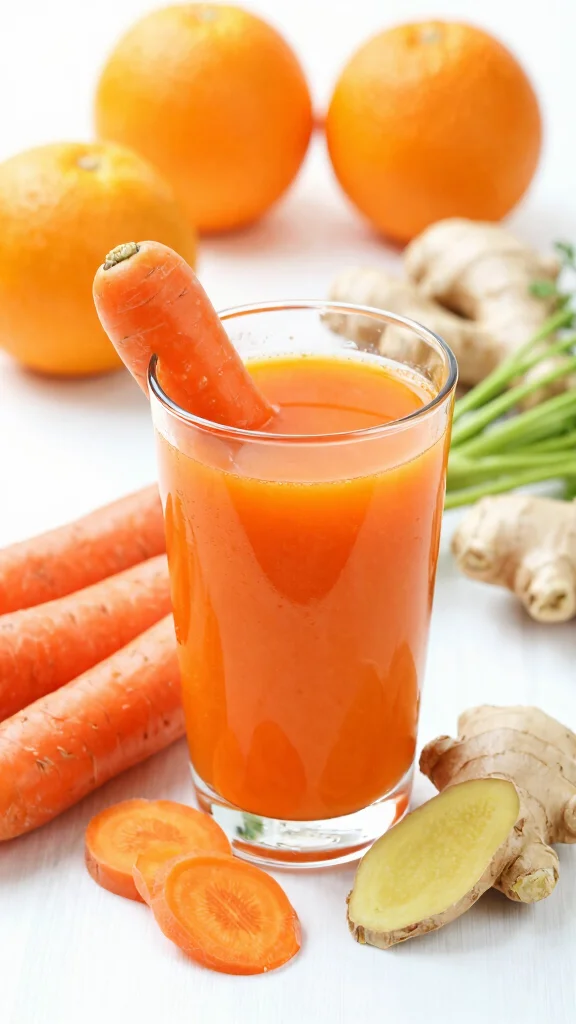 15 Health Juice Recipes for Everyday Wellness and Energy - 5. Spicy Carrot Ginger Juice 1