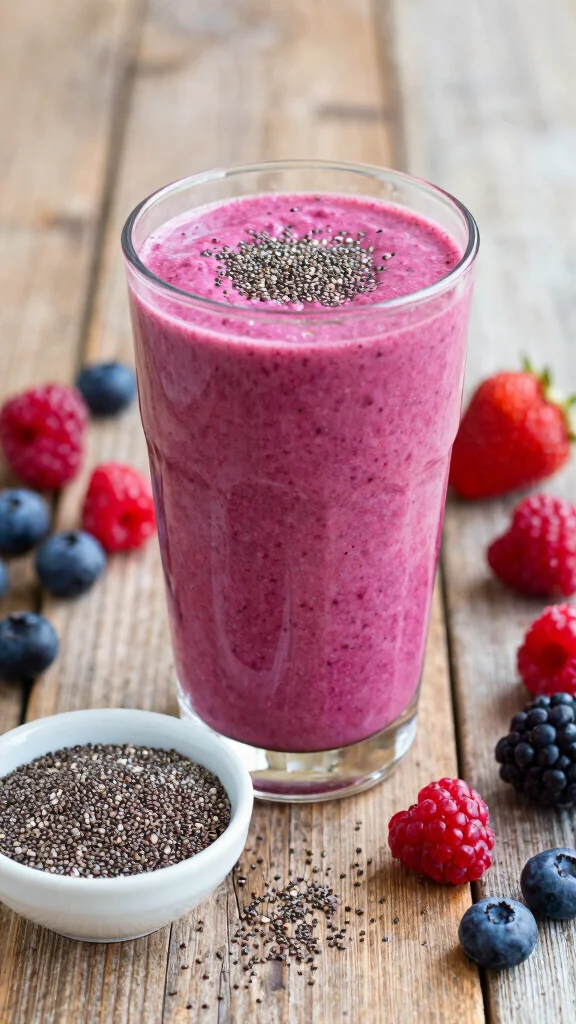 15 Juice Ingredient Combinations for Tasty Homemade Blends - 11. Chia Berry Smoothie 1