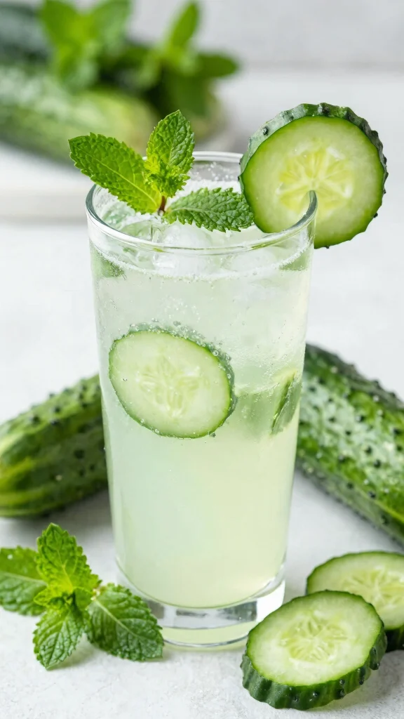 15 Juice Recipes for Juicers That Are Easy and Refreshing - 9. Cucumber-Mint Refreshment 1