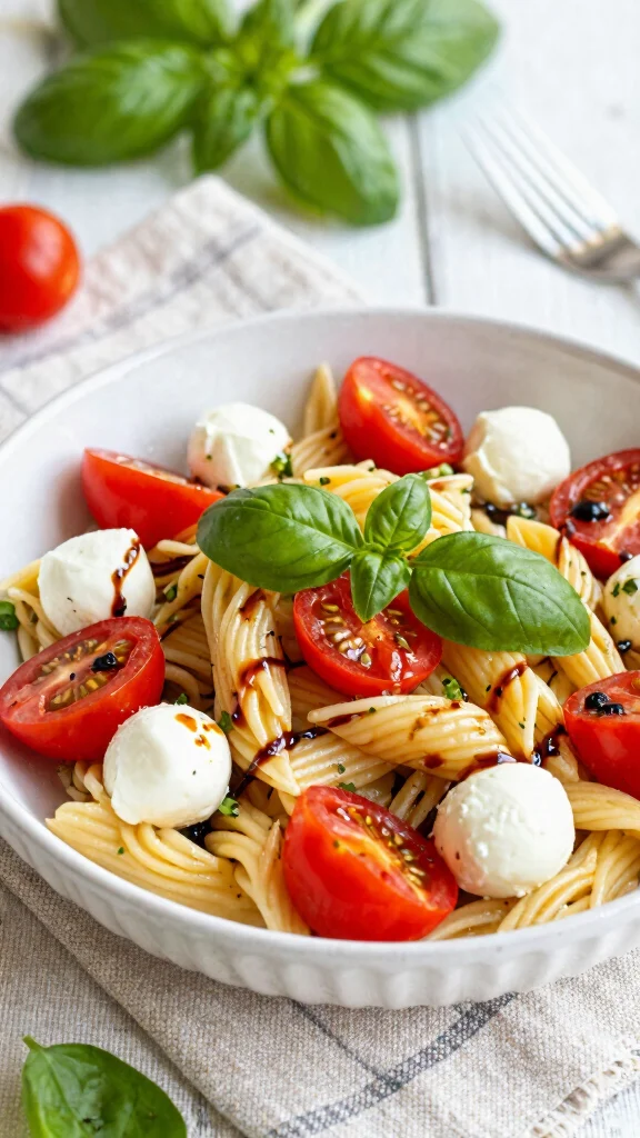 15 Meal Prep Salads You Can Make for the Week - 6. Caprese Pasta Salad 1