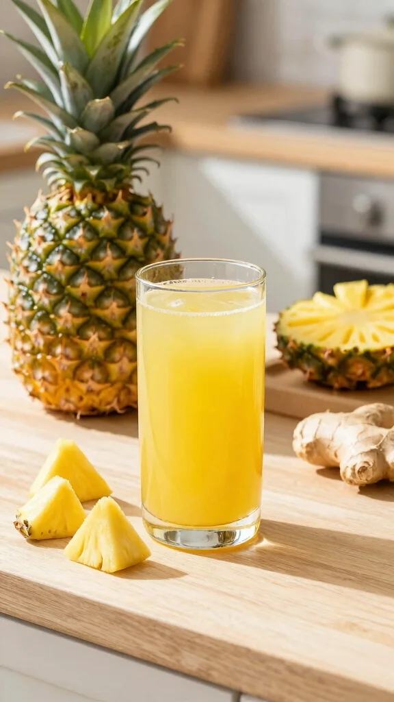 15 Powerful Juice Recipes for Weight Loss and Detox Cleanse - 14. Pineapple Ginger Detox Juice 1