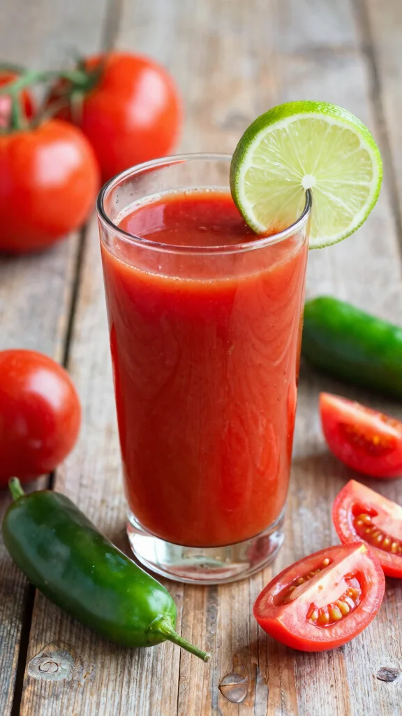 15 Powerful Juice Recipes for Weight Loss and Detox Cleanse - 8. Spicy Tomato Detox Juice 1