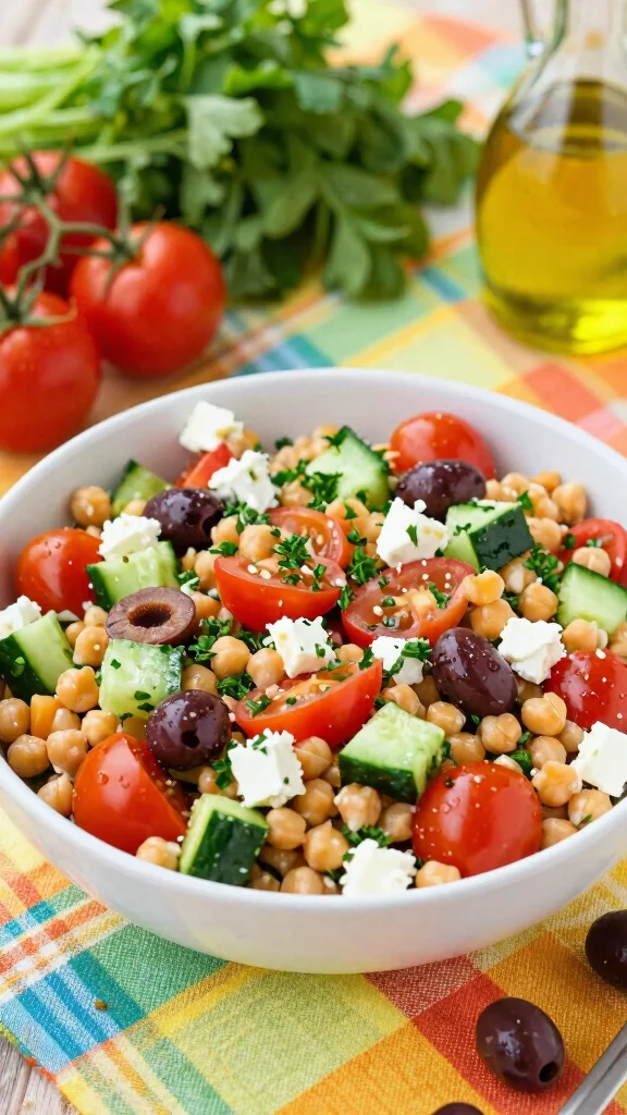 15 Salad Side Dishes That Go with Almost Anything - 2. Mediterranean Chickpea Salad 1