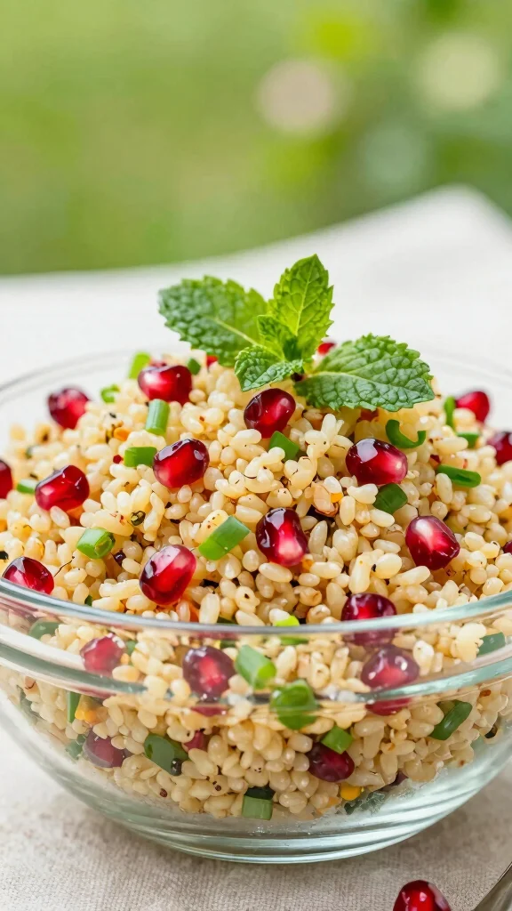 15 Salad Side Dishes That Go with Almost Anything - 5. Bulgur Wheat Salad with Pomegranate 1