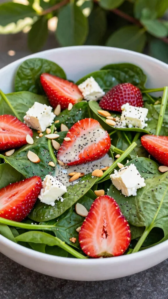 15 Salad Side Dishes That Go with Almost Anything - 9. Spinach and Strawberry Salad 1