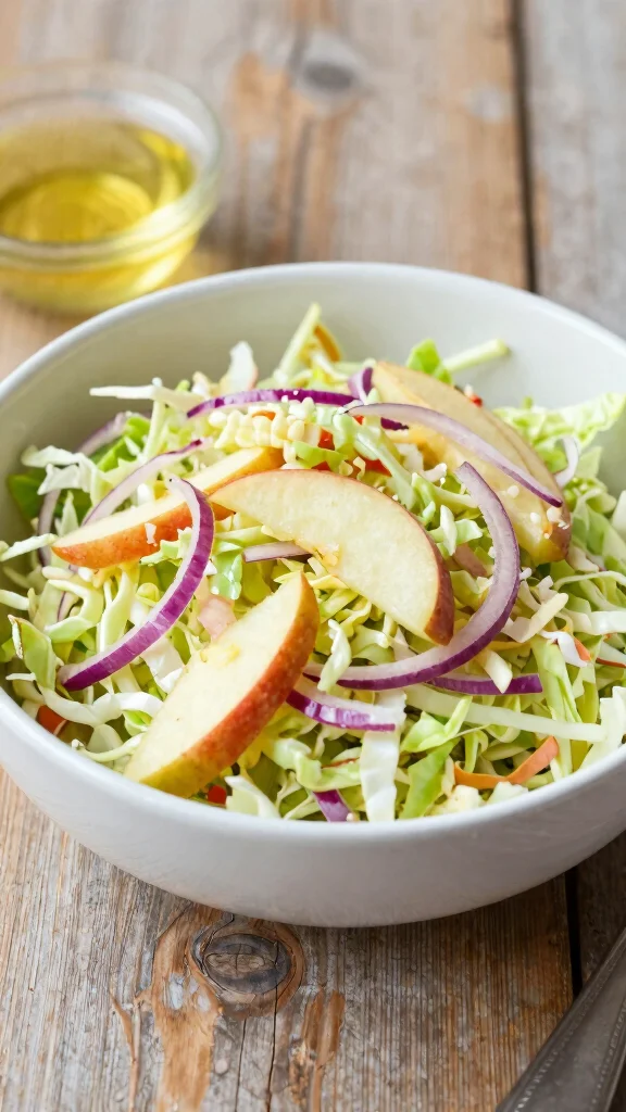 15 Salads for Lunch That Are Easy to Prep Ahead - 12. Cabbage and Apple Slaw 1